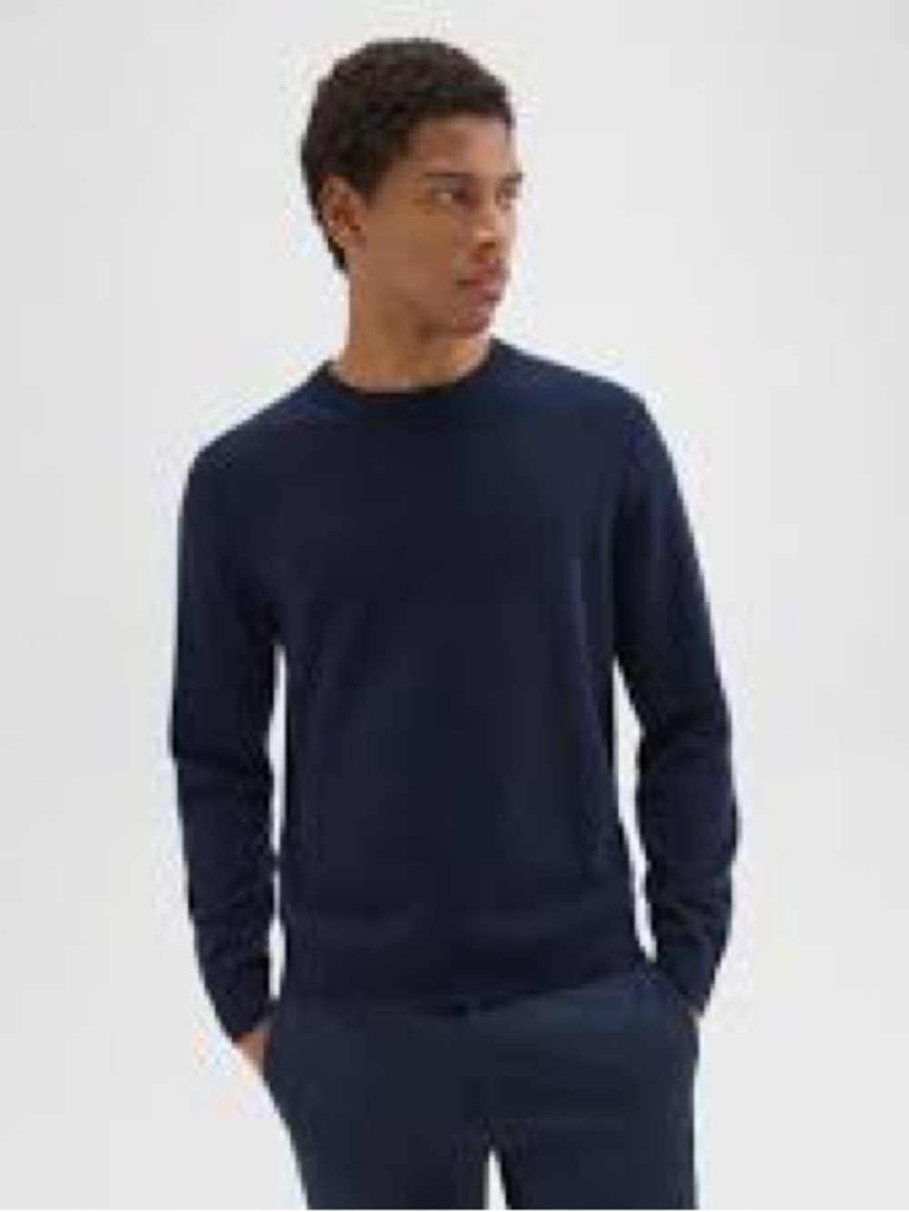 Theory Men’s Hilles Cashmere Crewneck Sweater Large